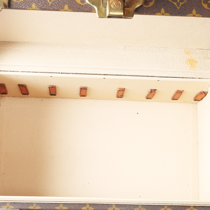 Beauty Louis Vuitton  Vanity in tela monogram marrone e pelle naturale - Detail D3