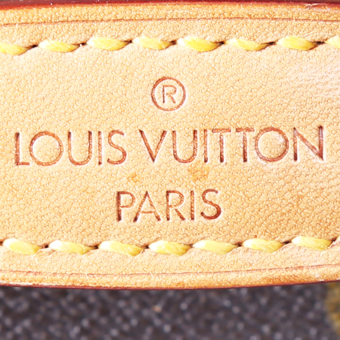 Louis Vuitton  Vanity vanity case  in brown monogram canvas  and natural leather - Detail D4