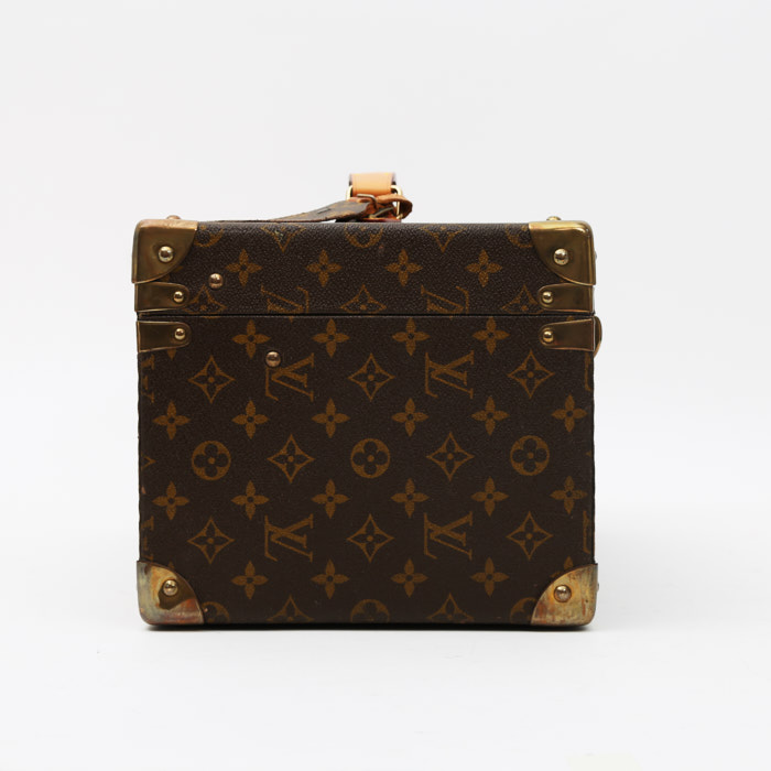 Louis Vuitton  Vanity vanity case  in brown monogram canvas  and natural leather - Detail D6