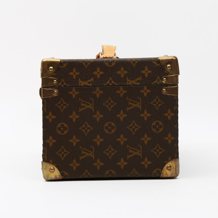 Beauty Louis Vuitton  Vanity in tela monogram marrone e pelle naturale - Detail D7