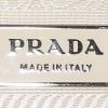 Prada   handbag  in beige canvas  and brown patent leather - Detail D3 thumbnail