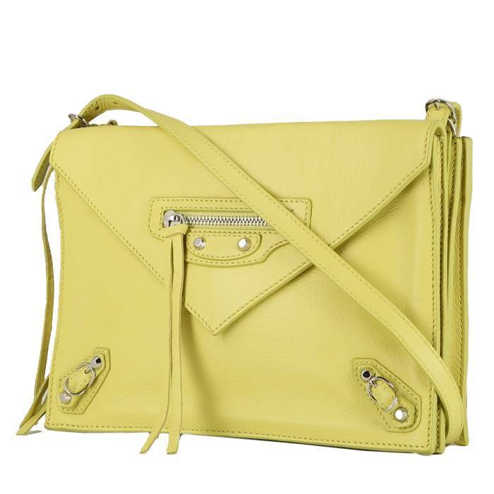 New Balenciaga Everyday Yellow Calfskin Logo XS Camera Cross Body Bag  552372  Walmartcom