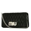 Miu Miu  Matelassé shoulder bag  in black quilted leather - 00pp thumbnail