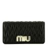 Miu Miu  Matelassé shoulder bag  in black quilted leather - 360 thumbnail