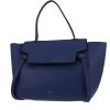 Celine  Belt medium model  handbag  in blue grained leather - 00pp thumbnail