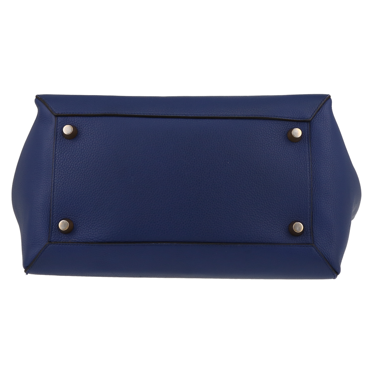 Borsa Celine  Belt modello medio  in pelle martellata blu - Detail D1