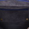 Celine  Belt medium model  handbag  in blue grained leather - Detail D3 thumbnail
