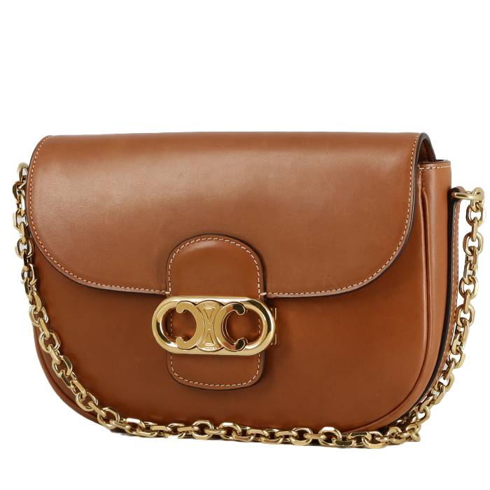 Celine  Triomphe handbag  in gold natural leather - 00pp