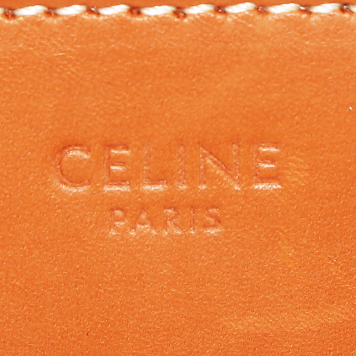 Bolso de mano Celine  Triomphe en cuero natural color oro - Detail D3