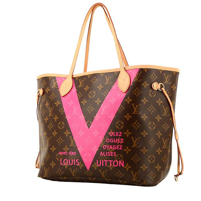 Louis Vuitton Sac cabas Neverfull MM Spring Edition Cuir Toile