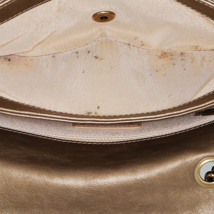Borsa Chanel  Timeless modello piccolo  in pelle trapuntata mordoré - Detail D2