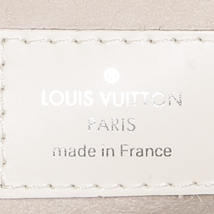Bolso de mano Louis Vuitton   en cuero Epi blanco - Detail D3