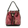 Louis Vuitton  Editions Limitées handbag  in red empreinte monogram leather  and black leather - 360 thumbnail