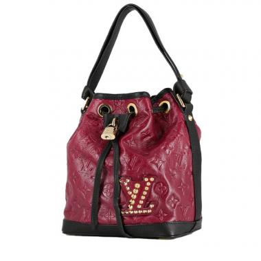Sac à main Louis Vuitton  Editions Limitées en cuir monogram empreinte rouge et cuir noir