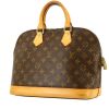 Louis Vuitton  Alma small model  handbag  in brown monogram canvas  and natural leather - 00pp thumbnail