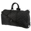 Borsa da viaggio Louis Vuitton  Keepall 45 in tela monogram grigio Graphite e pelle nera - 00pp thumbnail