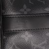 Louis Vuitton  Keepall 45 travel bag  in grey Graphite monogram canvas  and black leather - Detail D9 thumbnail