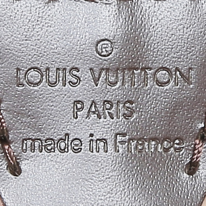 Louis Vuitton  Eva shoulder bag  in ebene damier canvas  and brown - Detail D4