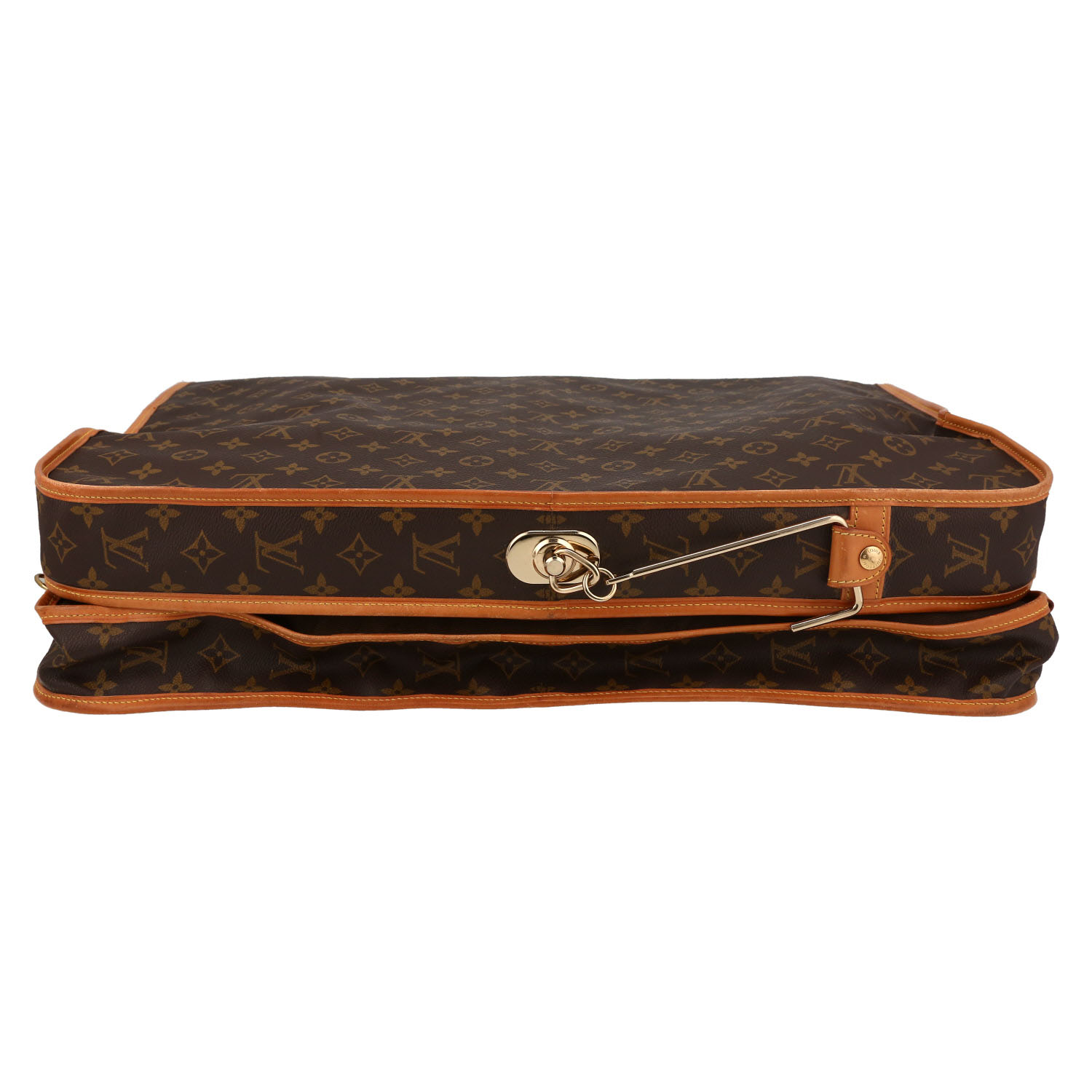 Louis Vuitton clothes-hangers  in brown monogram canvas  and natural leather - Detail D4