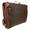 Porta abiti Louis Vuitton in tela monogram marrone e pelle naturale - Detail D6 thumbnail