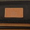 Porta abiti Louis Vuitton in tela monogram marrone e pelle naturale - Detail D9 thumbnail