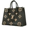 Shopping bag Louis Vuitton  Onthego modello medio  in pelle monogram nera e beige - 00pp thumbnail