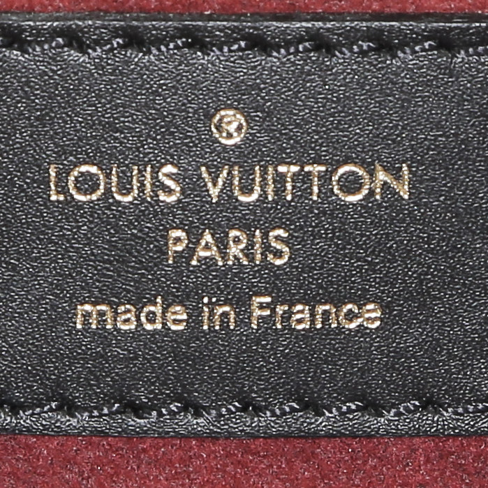 Shopping bag Louis Vuitton Onthego modello medio in pelle monogram nera e beige - Detail D4