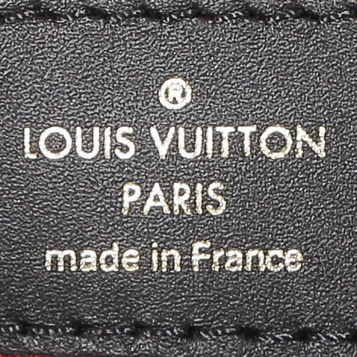 Shopping bag Louis Vuitton Onthego modello medio in pelle monogram marrone e beige - Detail D4