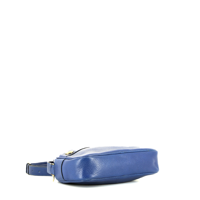 Bolso de mano Celine  Vintage en cuero azul - Detail D4
