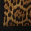 Saint Laurent  Rive Gauche shopping bag  in brown and black canvas - Detail D1 thumbnail