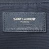 Saint Laurent  Rive Gauche shopping bag  in brown and black canvas - Detail D3 thumbnail