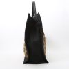 Saint Laurent  Rive Gauche shopping bag  in brown and black canvas - Detail D6 thumbnail