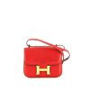 Sac bandoulière Hermès  Constance mini  en lézard rouge - 360 thumbnail