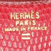 Bolso bandolera Hermès  Constance mini  en piel de lagarto roja - Detail D3 thumbnail