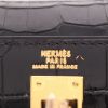 Hermès  Kelly 20 cm handbag  in black porosus crocodile - Detail D2 thumbnail