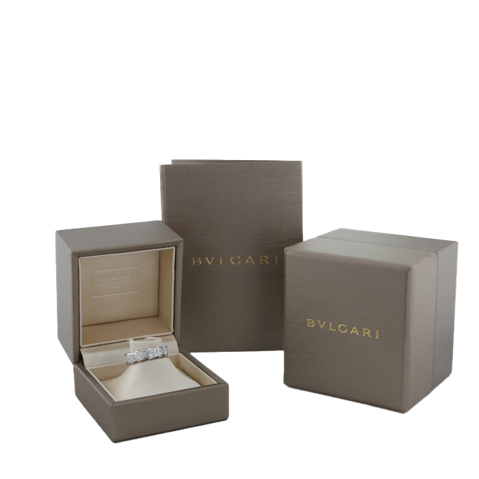 Anello Bulgari Serpenti Viper in oro bianco e diamanti - Detail D2