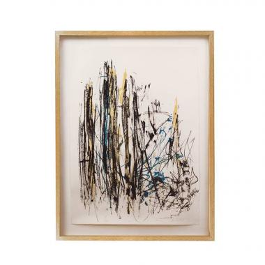 Joan Mitchell (1925-1992), Trees (Black, Yellow and Blue) - 1991, Lithographie en couleurs sur papier
