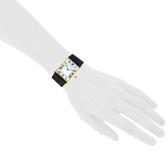 Cartier Tank Louis Cartier  in yellow gold Ref: Cartier - 1700  Circa 1970 - Detail D1