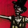 Bernard Buffet, "Le fil-de-fériste", from the album "Mon cirque", lithograph in colors on paper, signed numbered and framed, of 1968 - Detail D1 thumbnail