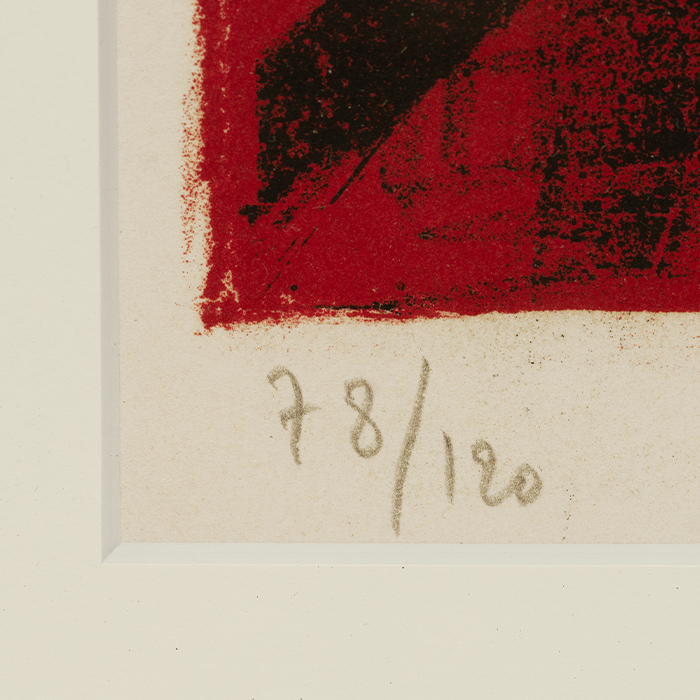 Bernard Buffet (1928-1999), Le fil-de-fériste - 1968, Lithographie en couleurs sur papier