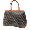 Goyard  Bellechasse shopping bag  in black Goyard canvas  and brown leather - 00pp thumbnail