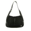 Gucci  Jackie handbag  in black leather  and black "sûpreme GG" canvas - 360 thumbnail