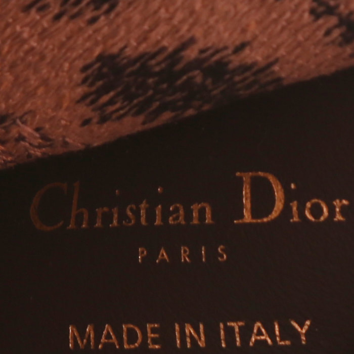 Shopping bag Dior  Book Tote piccola  in tela beige e nera - Detail D4