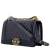 Chanel  Boy shoulder bag  in navy blue quilted leather - 00pp thumbnail