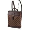 Louis Vuitton  Soho backpack  in ebene damier canvas  and brown leather - 00pp thumbnail