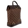 Louis Vuitton  Soho backpack  in ebene damier canvas  and brown leather - Detail D6 thumbnail