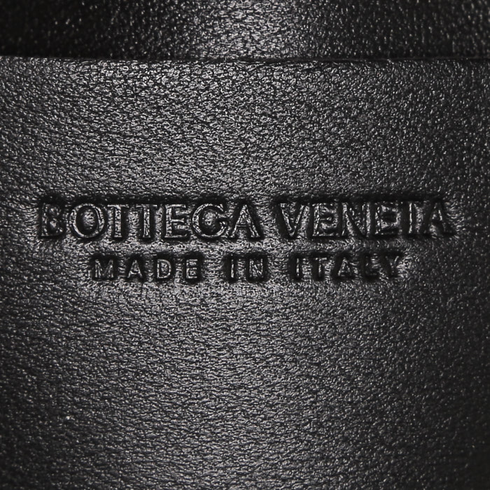 Cintura Bottega Veneta  Cassette in pelle intrecciata nera - Detail D3
