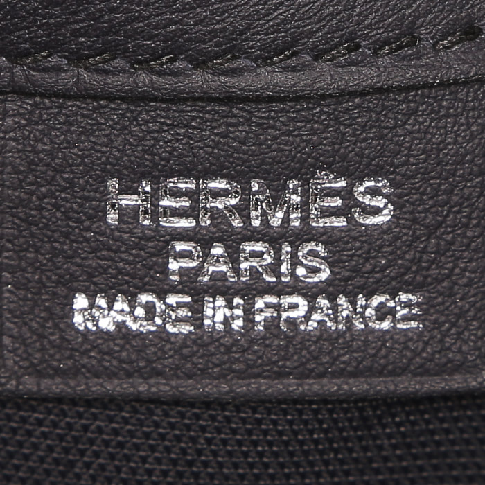 Hermès  Cityslide shoulder bag  in navy blue Swift leather - Detail D3
