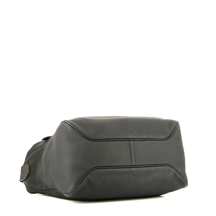 Hermès  Cityslide shoulder bag  in navy blue Swift leather - Detail D4