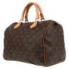 Bolso de mano Louis Vuitton  Speedy 30 en lona Monogram marrón y cuero natural - Detail D5 thumbnail